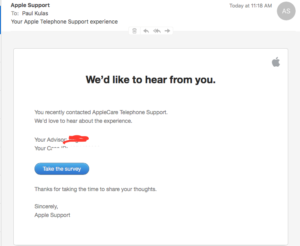 Apple case email